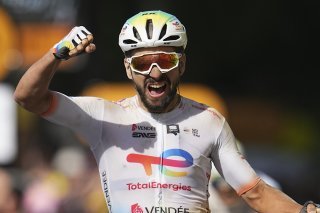 Anthony Turgis célèbre son succès à Troyes KEYSTONE/AP/Daniel Cole